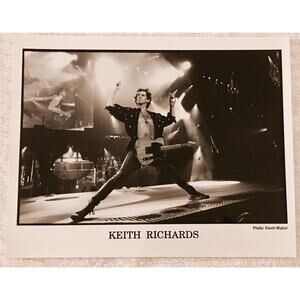 KEITH RICHARDS Photograph KEVIN MAZUR Promo B&W 8x10 Press Photo Rolling Stones